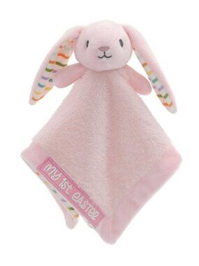 My 1st First Easter Bunny Security Blanket Lovey Pink by Easter PL Walmart NWT